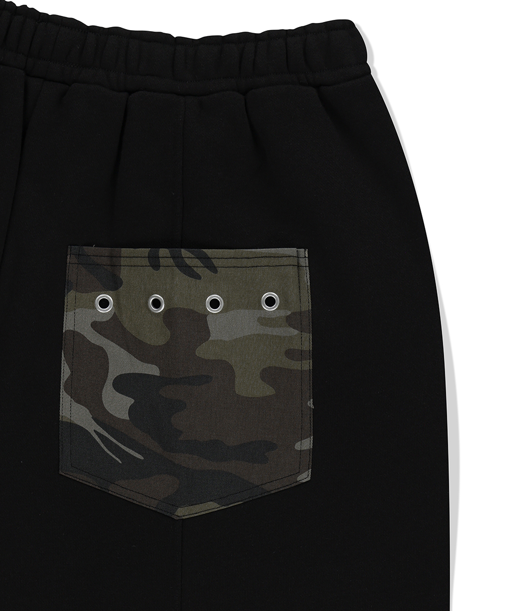 【mahagrid】25SS★ BERMUDA CAMO POCKET SWEATSHORT BERMUDA CAMO POCKET SWEATSHORT[BLACK] | ファッション通販