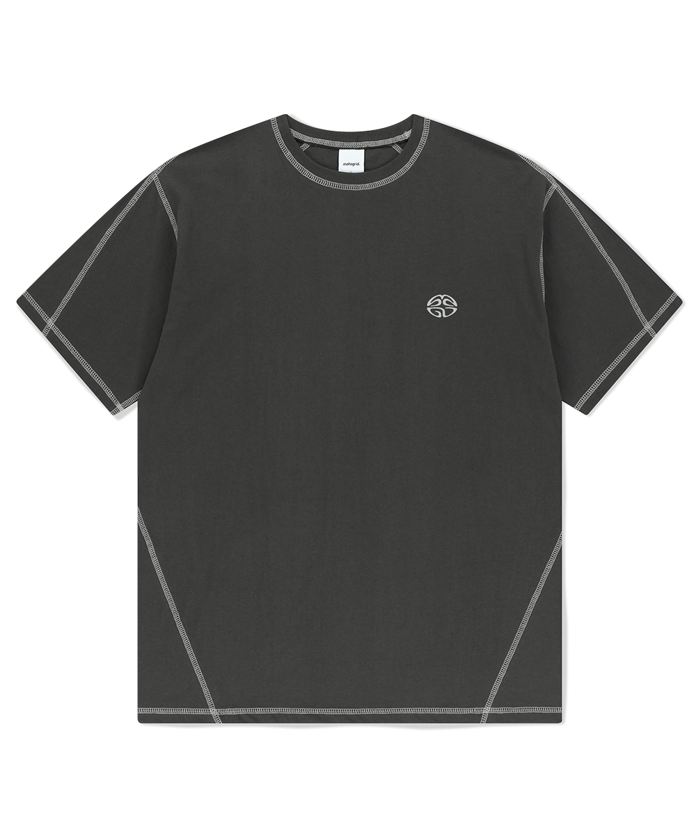 【mahagrid】25SS★ CURVED STITCH TEE CURVED STITCH TEE[WHITE] - MAHAGRID