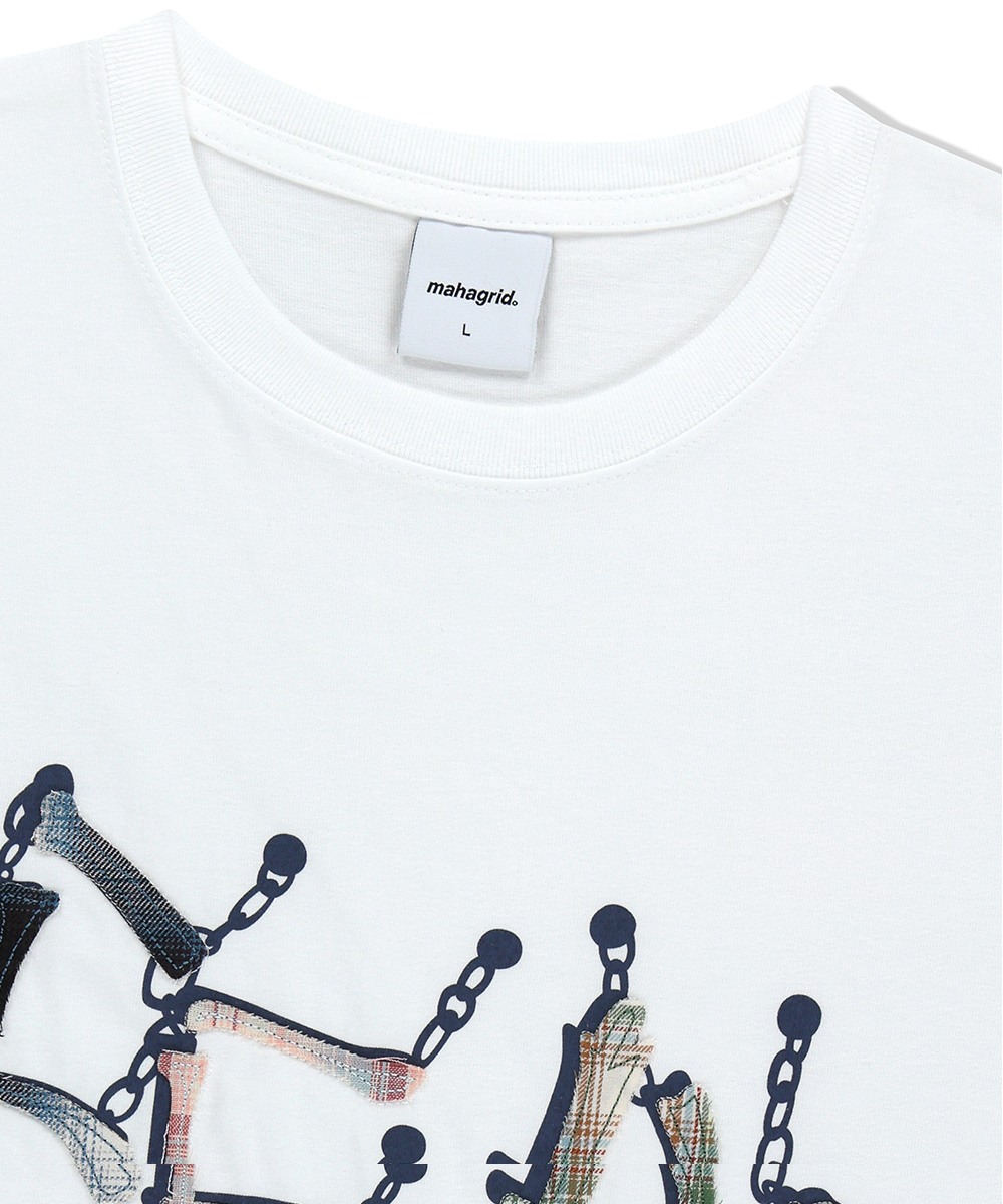 【mahagrid】25SS★ BONES N CHAIN TEE BONES N CHAIN TEE[WHITE] | ファッション通販サイト NUGU