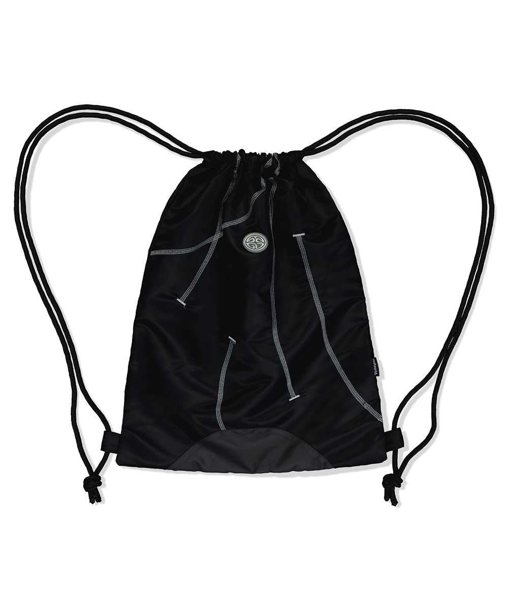 ★BLACKUP★ 16Division Gym Sack FL728Black FL-728_Black 16.Division Gym Sack (Not Included handmade Strap) - FLAREUP