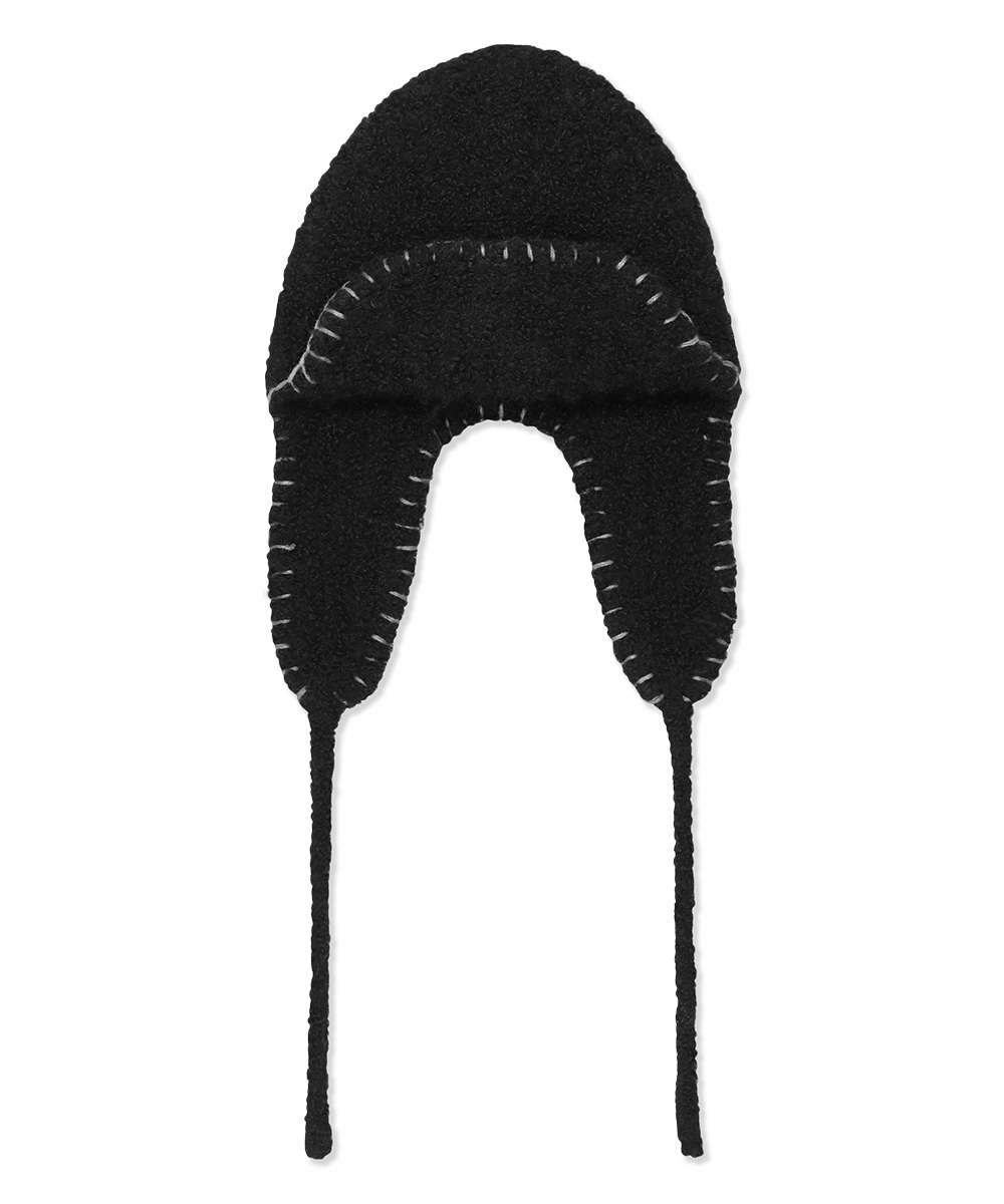STITCH EARFLAP[BLACK]
