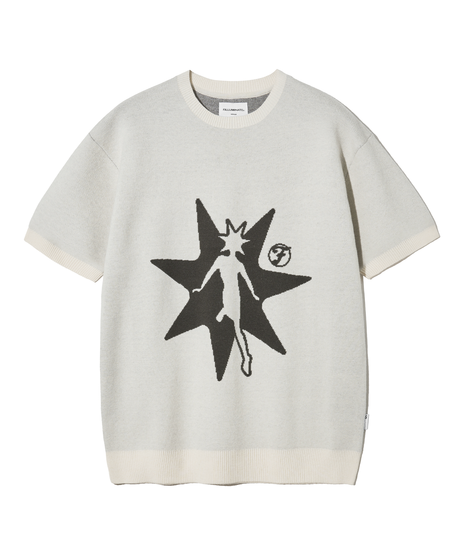新品✦マークアンドロナ✦24春夏Luminous Knit Tee✦サマーニット セール】花柄ジャガードサマーニット（ニット/セーター