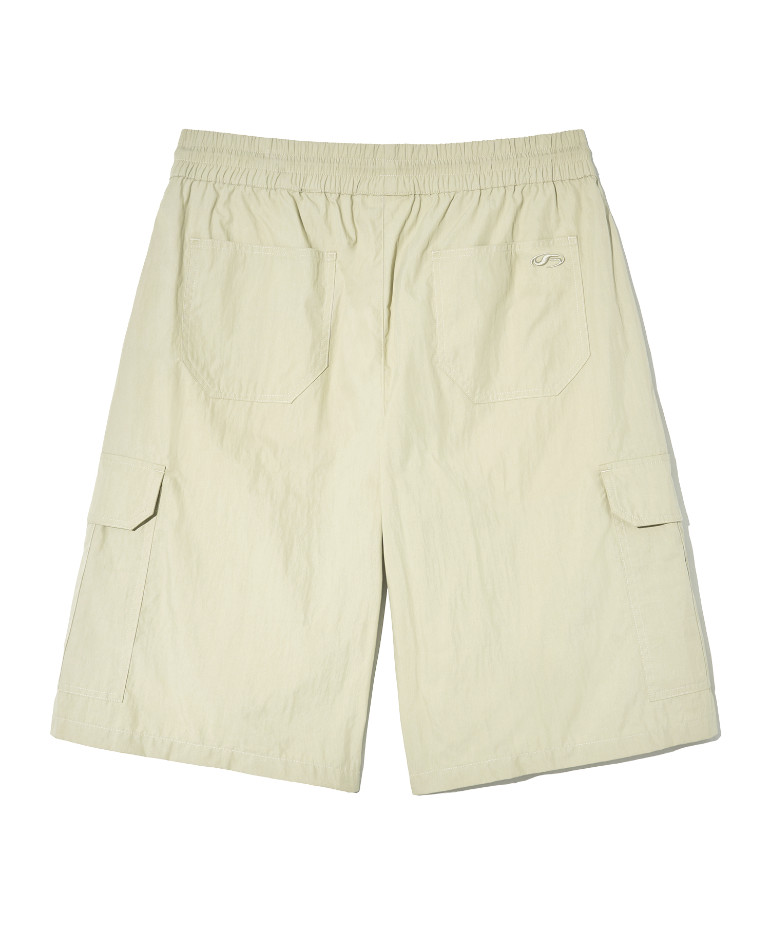 Banding Cargo Bermuda Shorts - Beige | ファッション通販