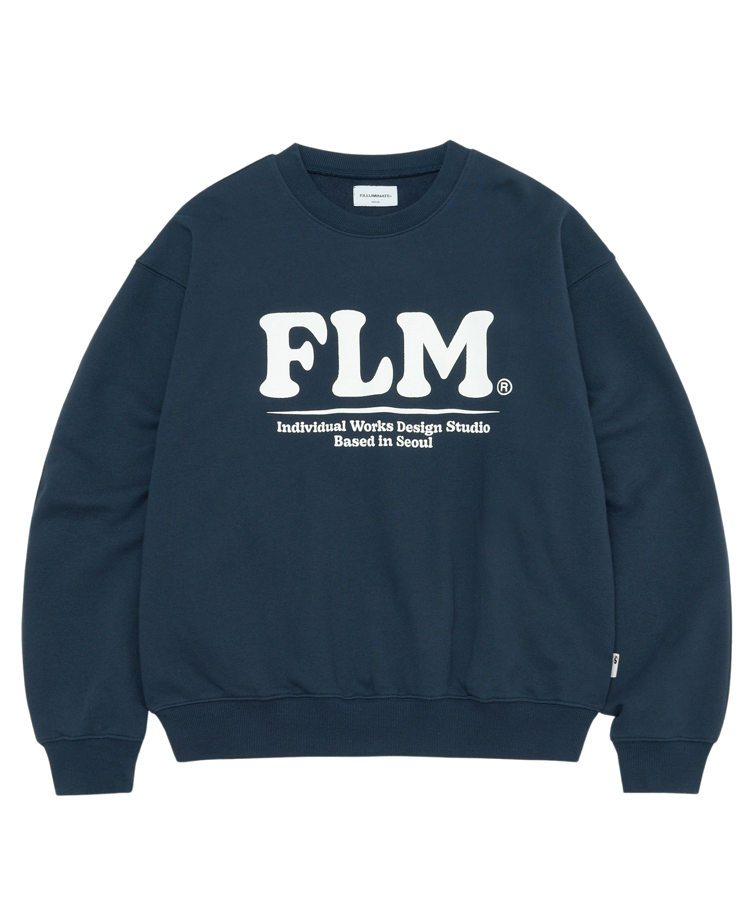 F.ILLUMINATEのFLM Stitch Logo Sweatshirt 全2色 FLM Stitch Logo Sweat Shirt-Black | ファッション通販サイト NUGU