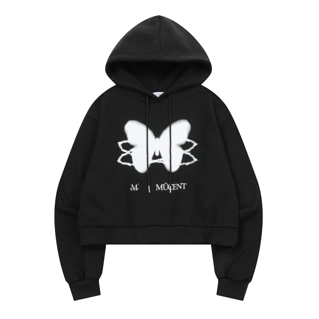 CHAIN BUTTERFLY HOOD T (UNISEX)