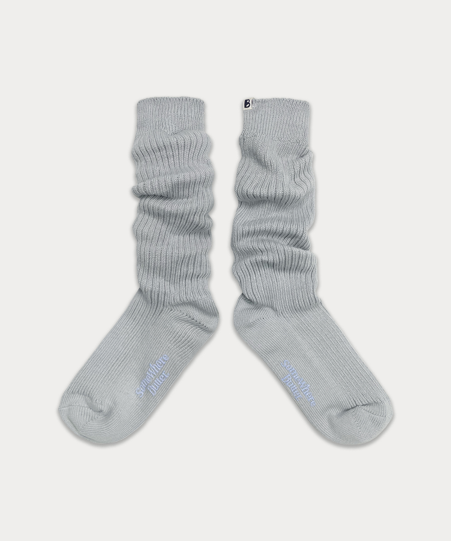 essential knit socks-light grey