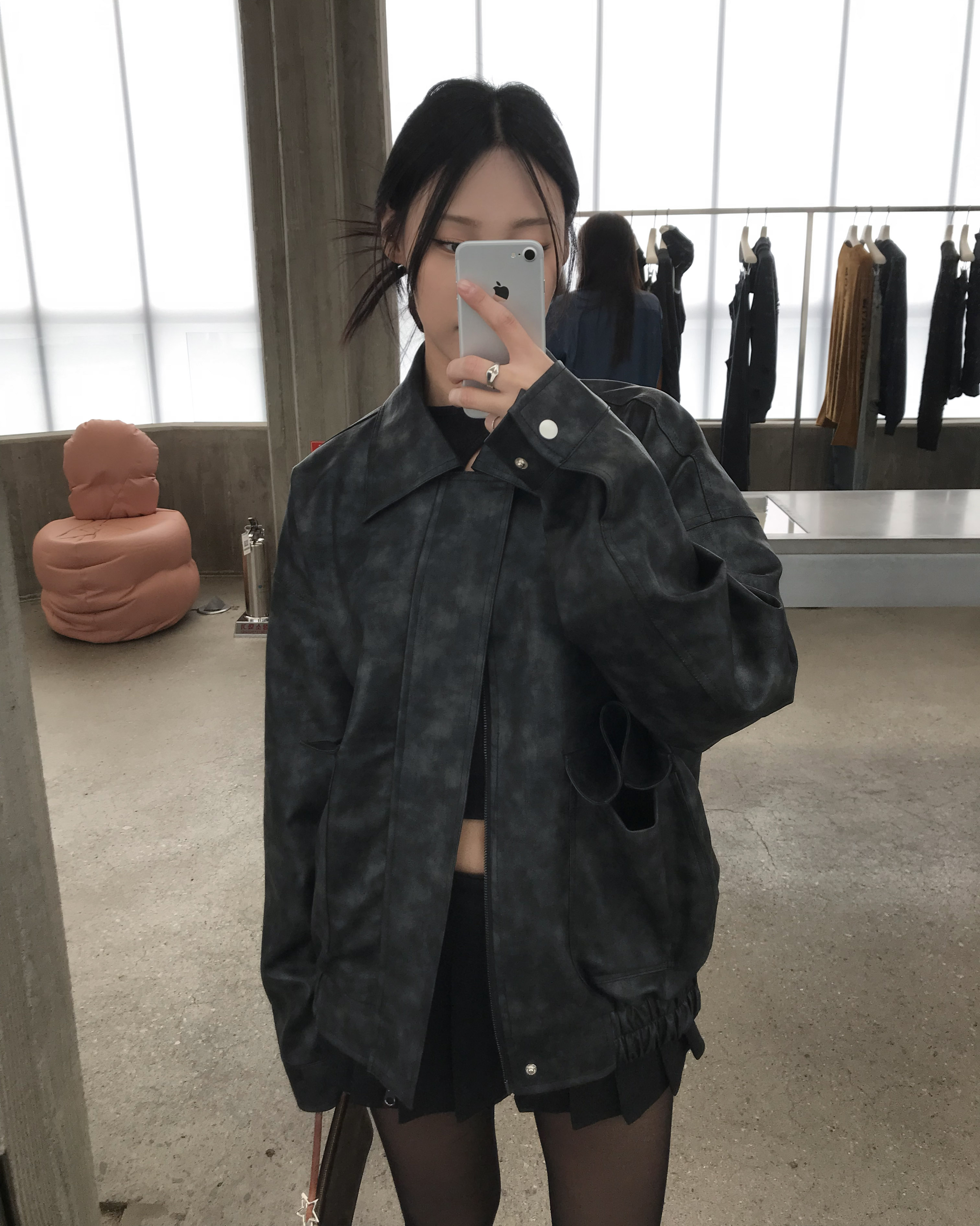 Rene leather jacket -black | ファッション通販サイト NUGU