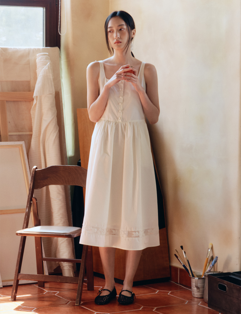 [nugu限定商品]Marcela Dress (Ivory)