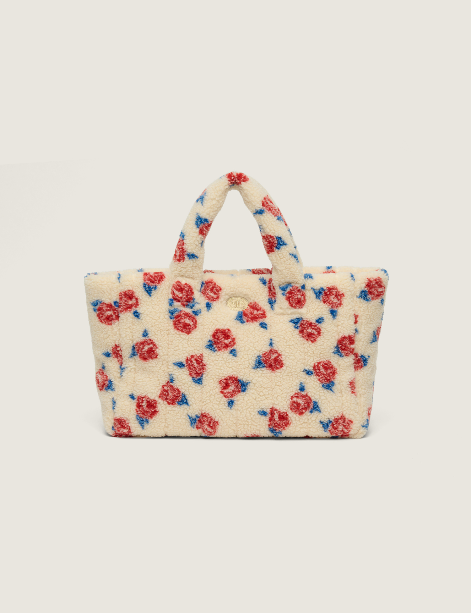 Medium Rose Fleece Padding Bag (Beige)