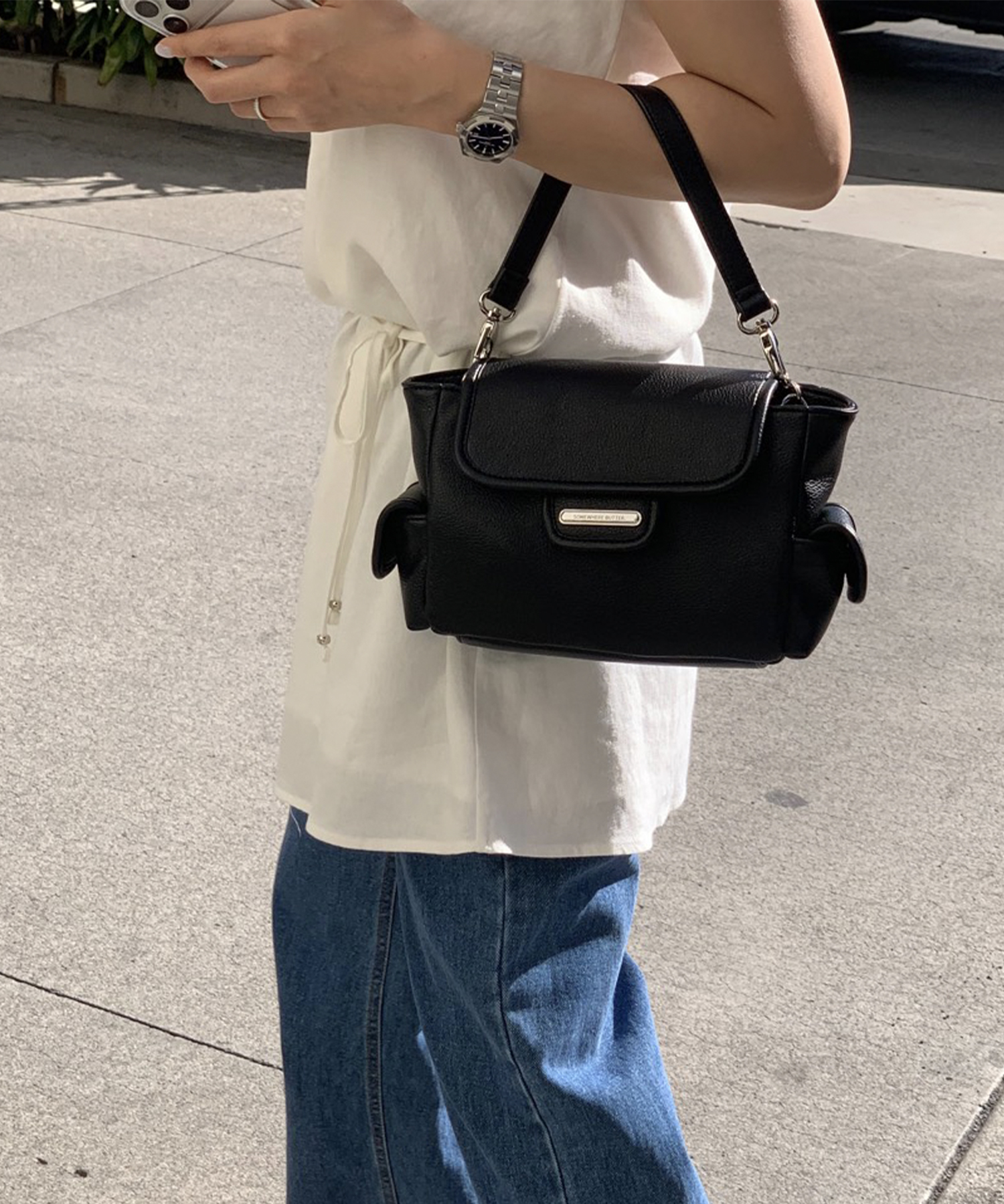 Mini Post Bag - Black