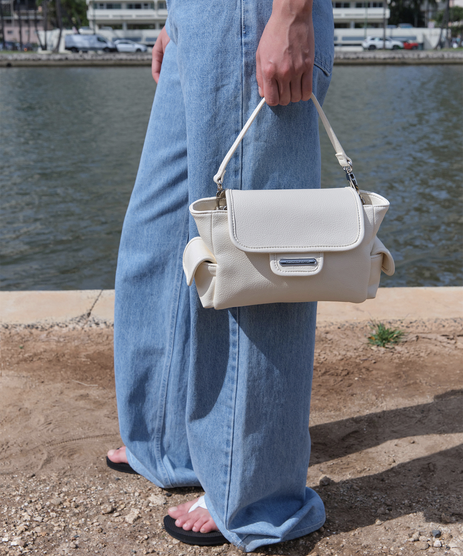 Mini Post Bag - Cream