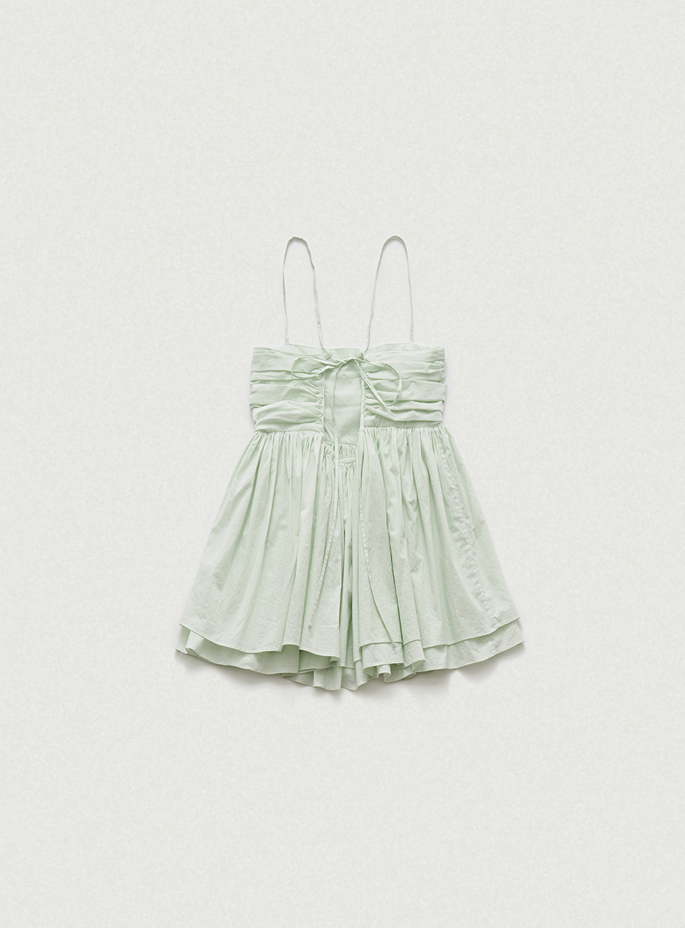 Mint Crepe Peplum Sleeveless Top | ファッション通販サイト NUGU
