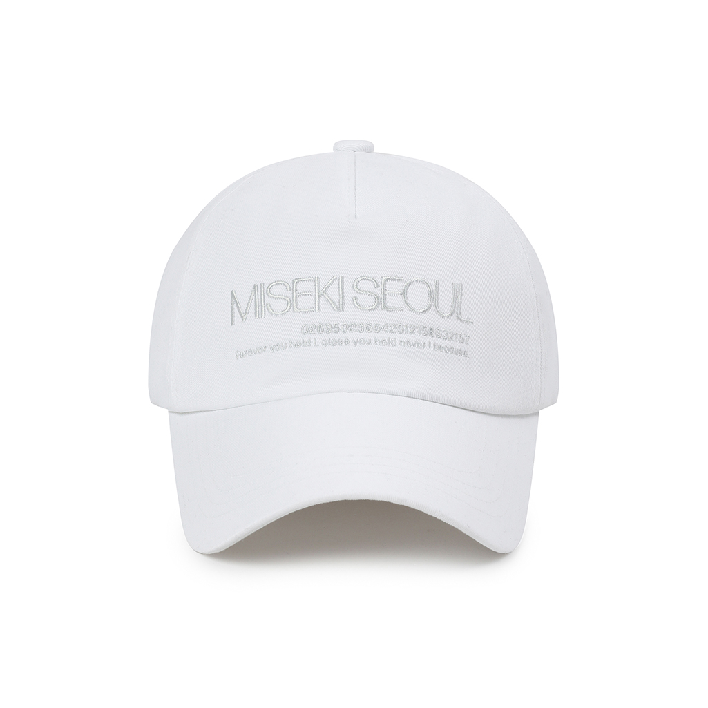 【Miseki SEOUL】Misekiseoul logo ball cap Misekiseoul logo ball cap WHITE | ファッション通販サイト NUGU