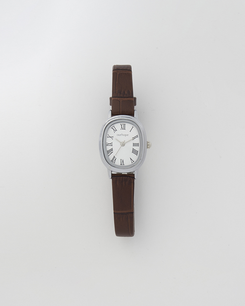 Modest Classic Leather Watch - Brown