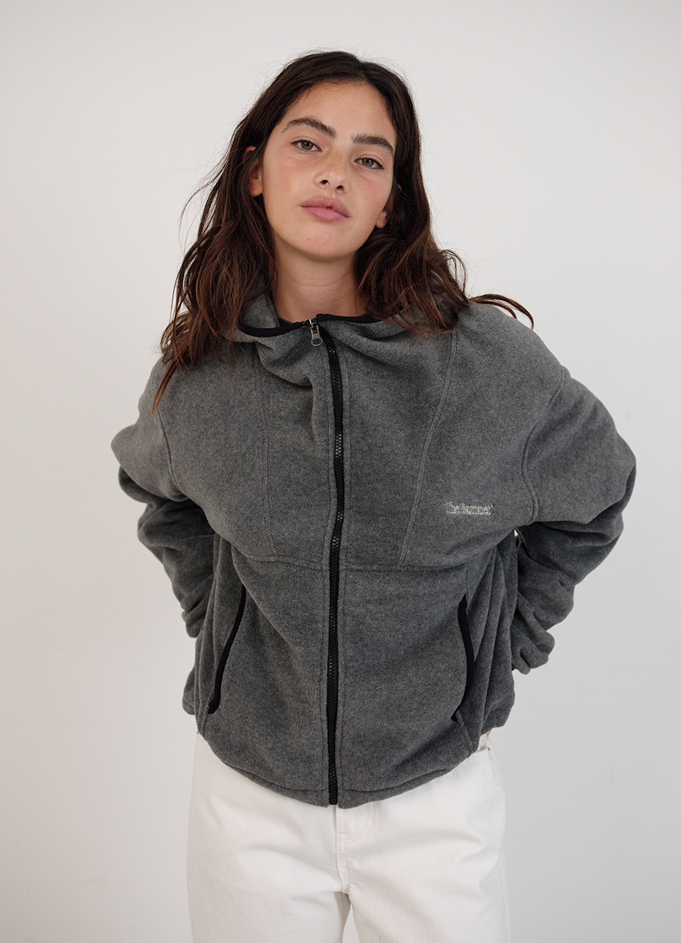 Molten Fleece Zip-Up Hoodie_Grey | ファッション通販サイト NUGU