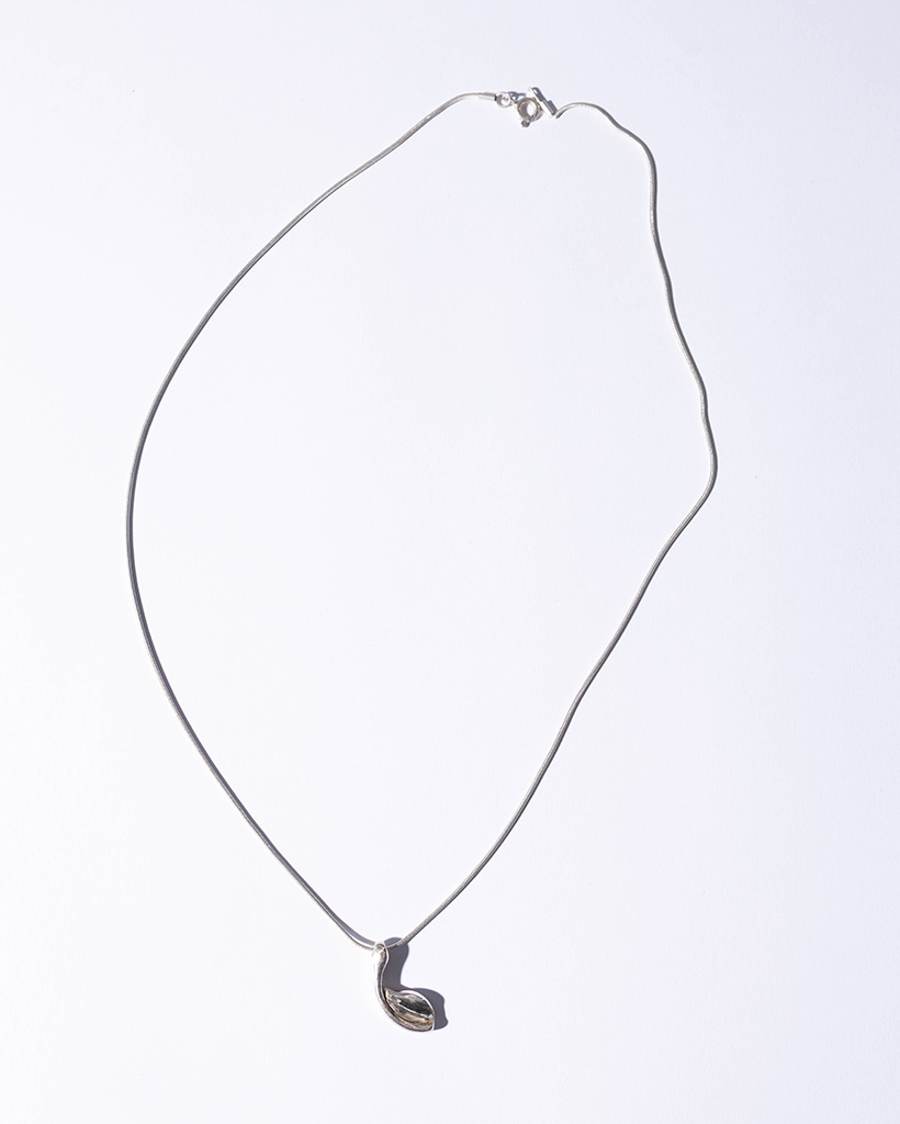 SAGEGASAGE☆Tiny 3way Leather Necklace SAGEGASAGE] Tiny 3way Leather Necklace (Metal Gray