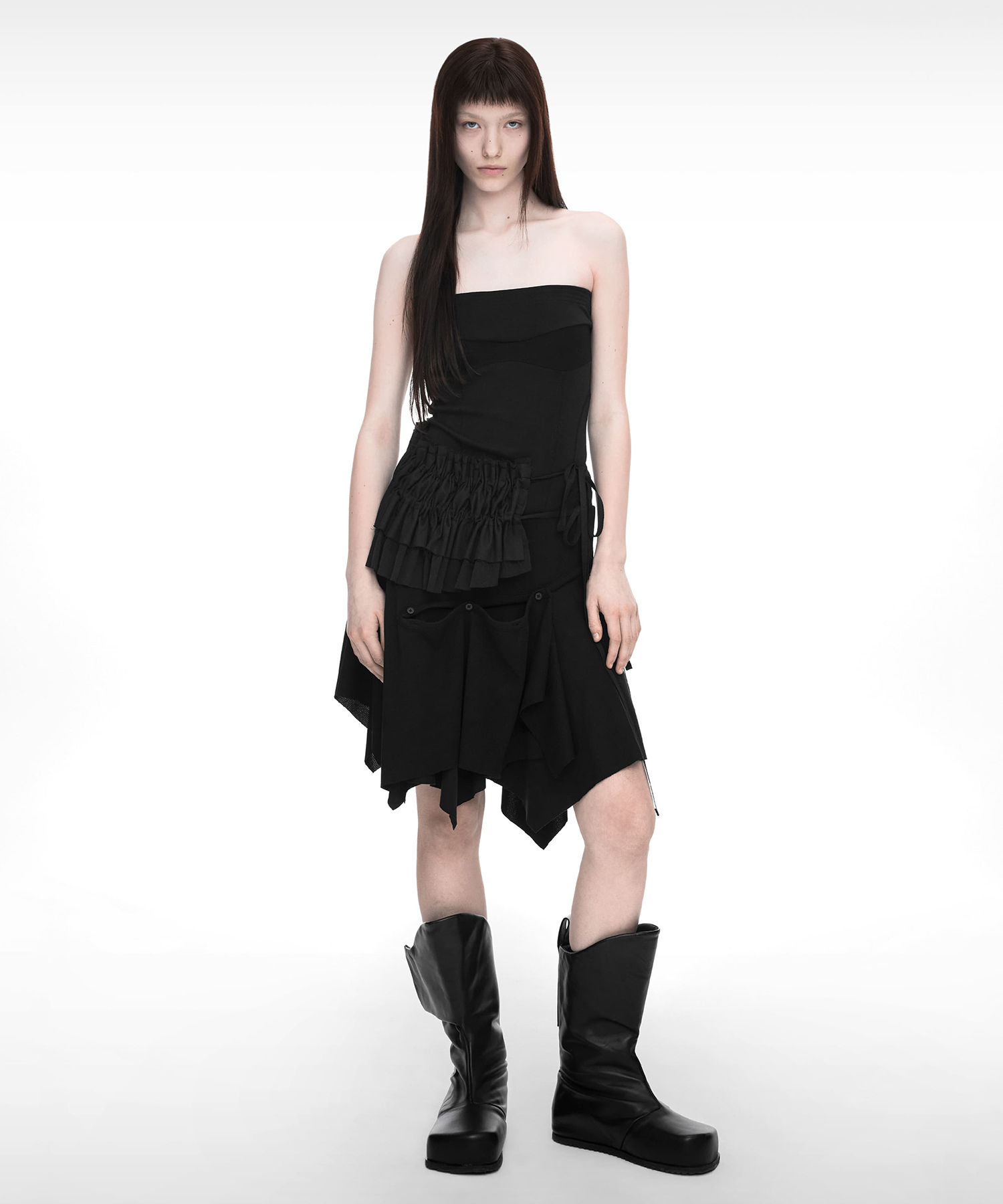 BUSTIER LAYERED DRESS IVORY | ファッション通販サイト NUGU BUSTIER LAYERED DRESS IVORY | ファッション通販サイト NUGU