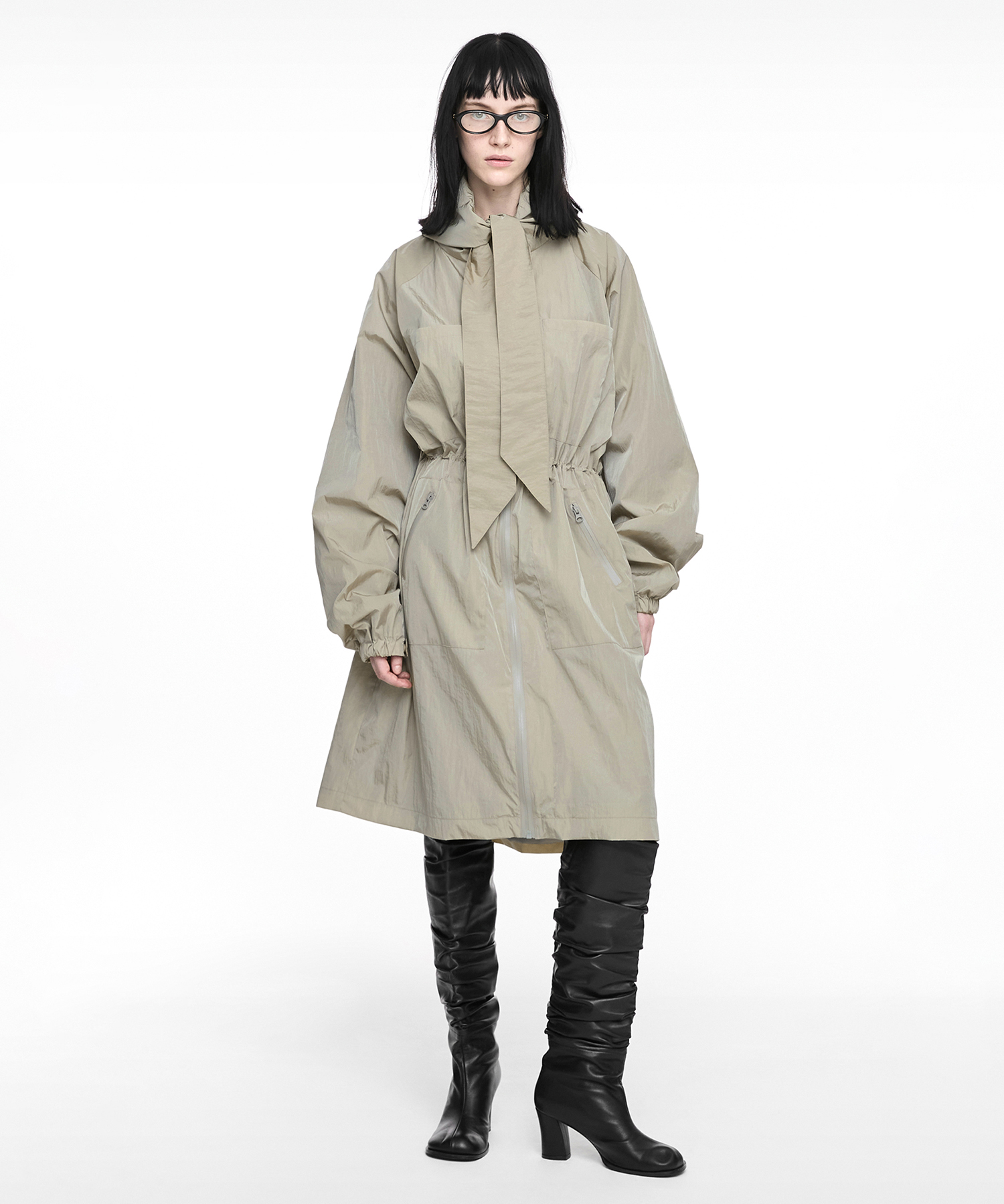 TIE FIELD COAT (UNISEX) BEIGE