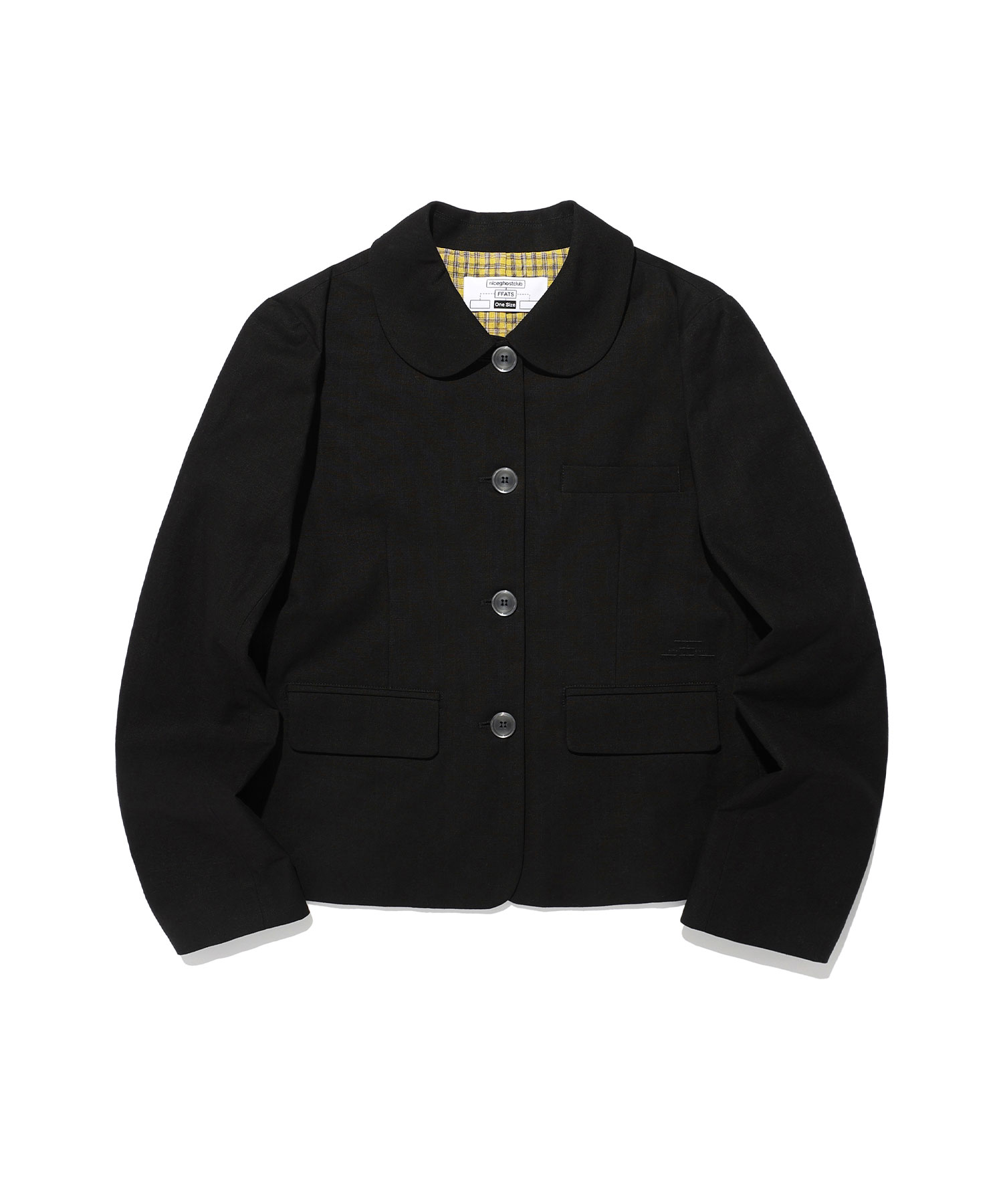 FFATS ROUND COLLAR JACKET_BLACK(NG2EFUJ200A)