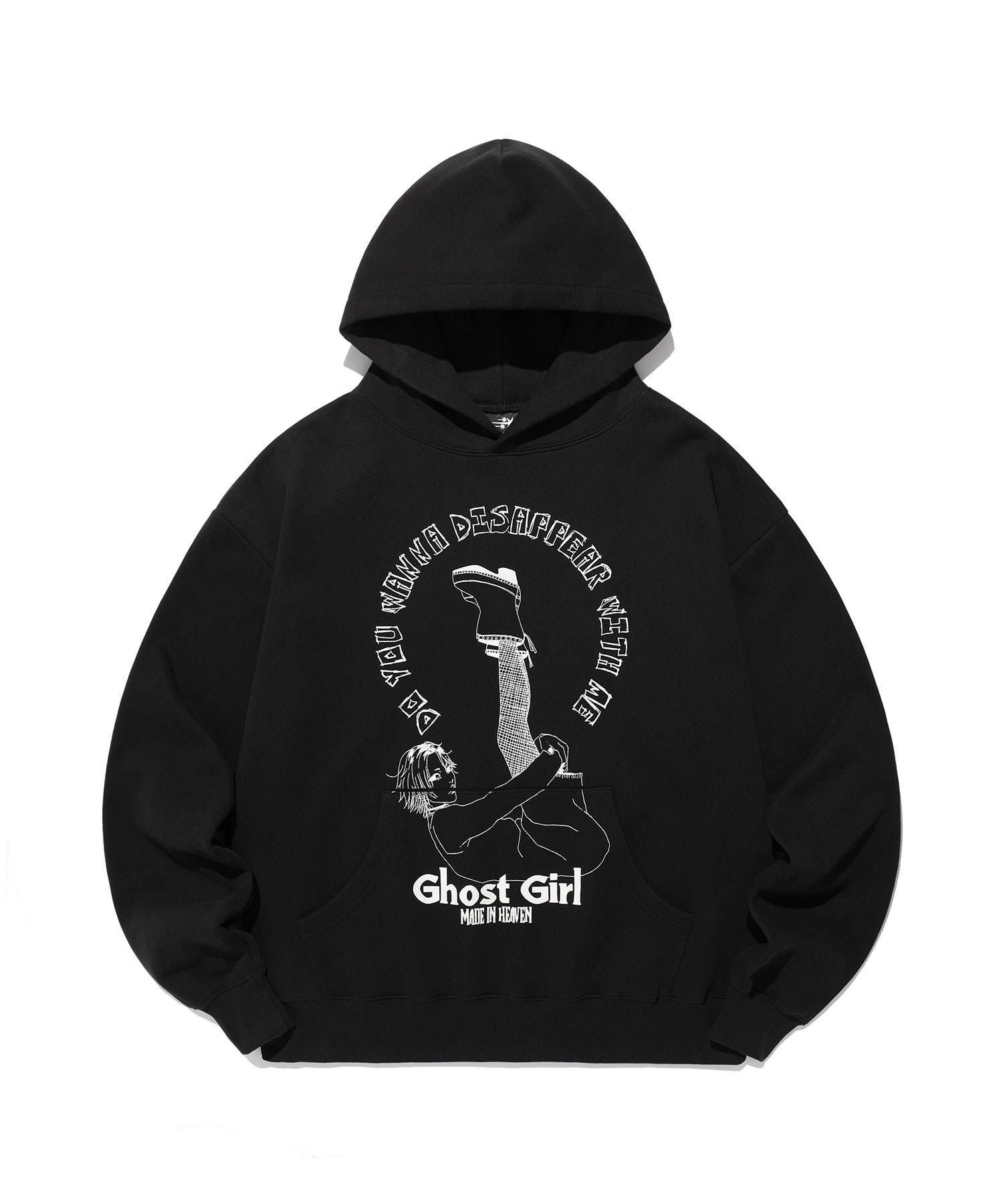 ★Nice Ghost Club★GHOST GIRL RIBBON HOODIE GHOST GIRL RIBBON HOODIE_BLACK(NG2EFUM408A) | ファッション