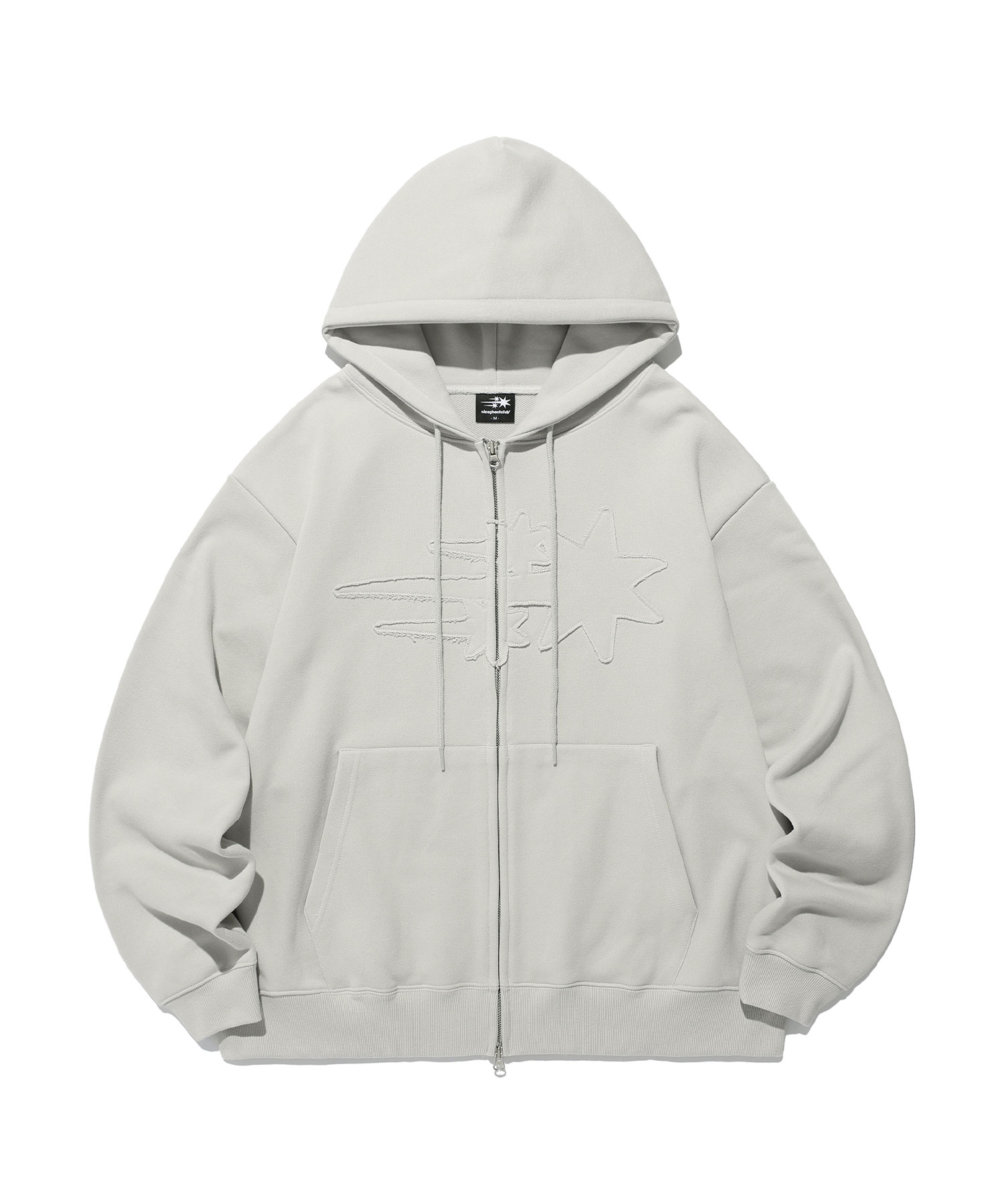 3STAR LOGO ZIP HOODIE_LIGHT GREY(NG2EFUM480A) | ファッション通販