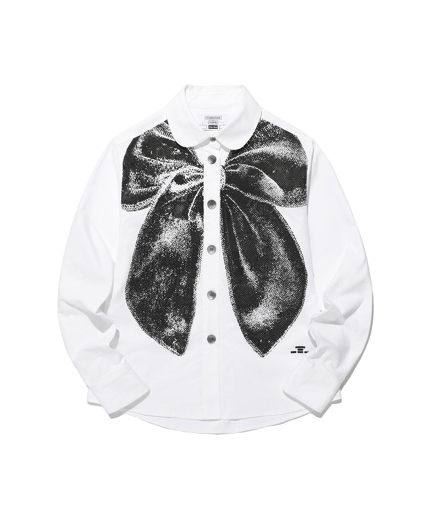 FFATS RIBBON ROUND COLLAR SHIRT_WHITE(NG2EFUW301A)