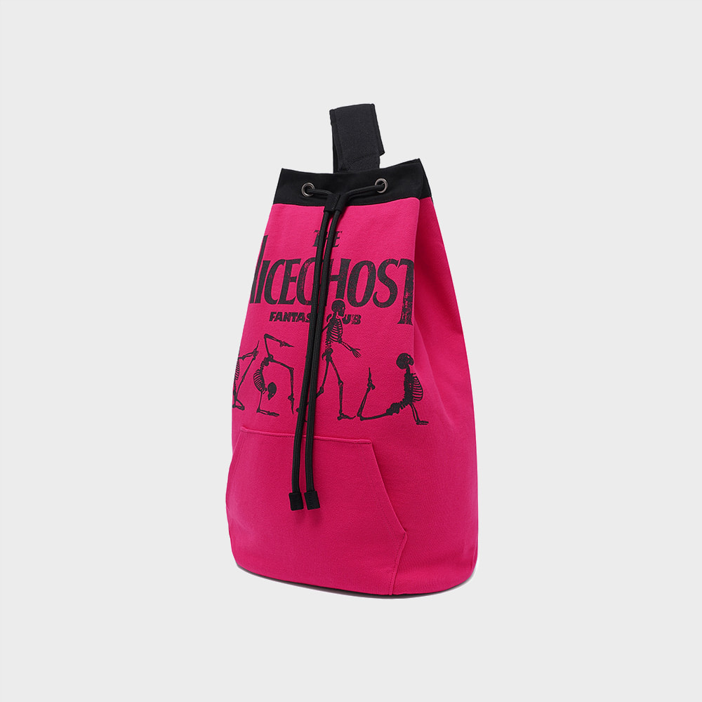 POCKET DRAWSTRING BAG[PINK]