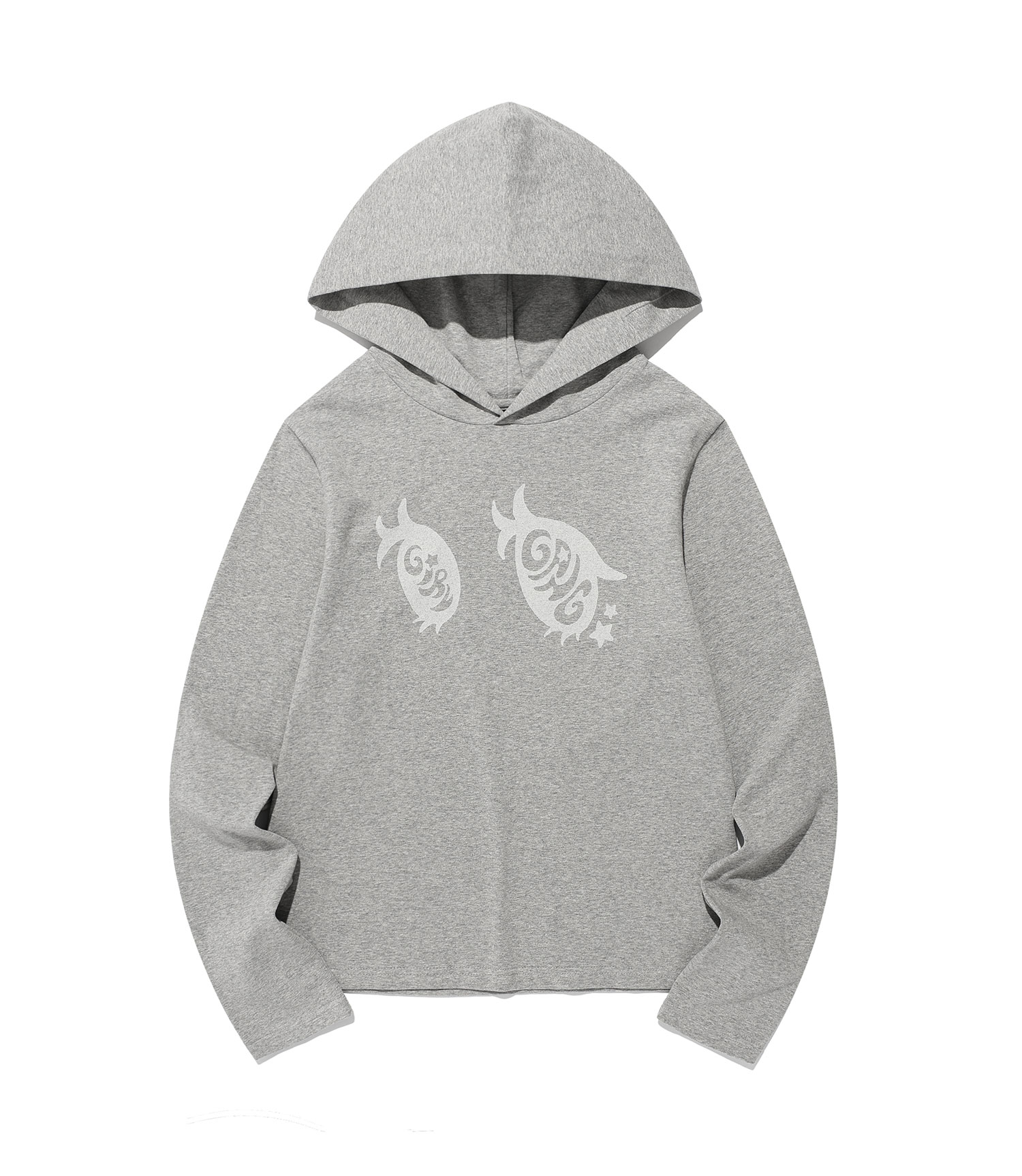 girl gang eye logo hoodie[grey]