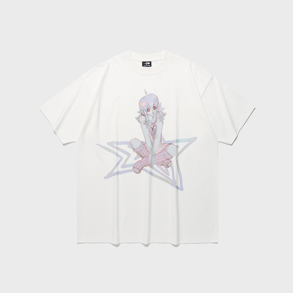 star girl big big tee[white]