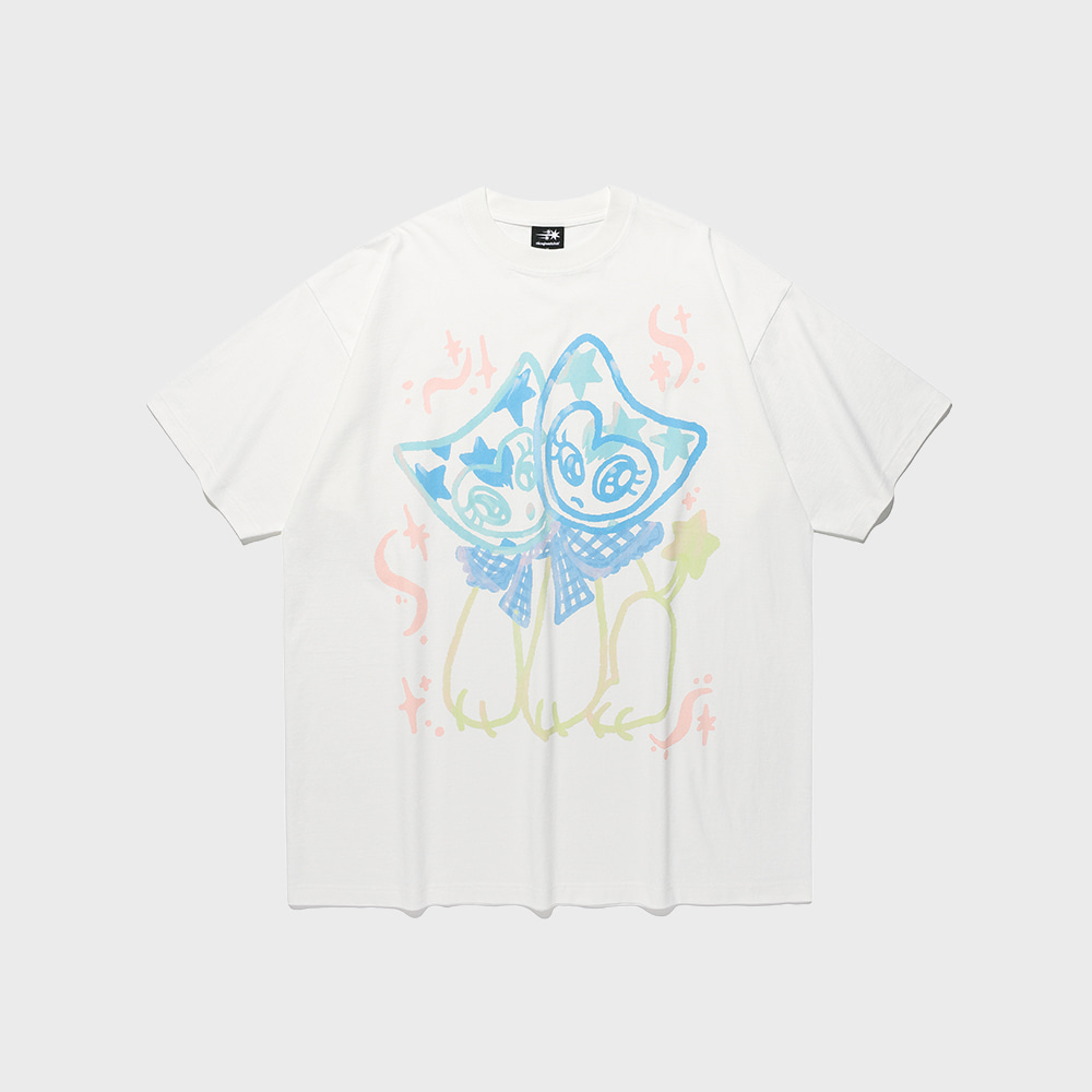watercolor dolls big big tee[white]