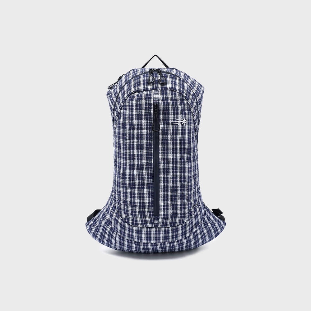 seersucker travel backpack[navy]