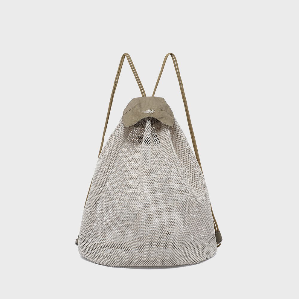 flap mesh gymsack[beige]