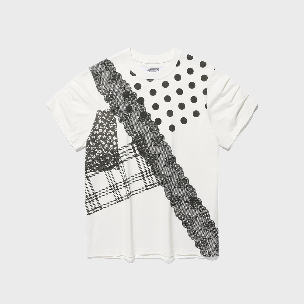 ffats mix pattern tee[white]