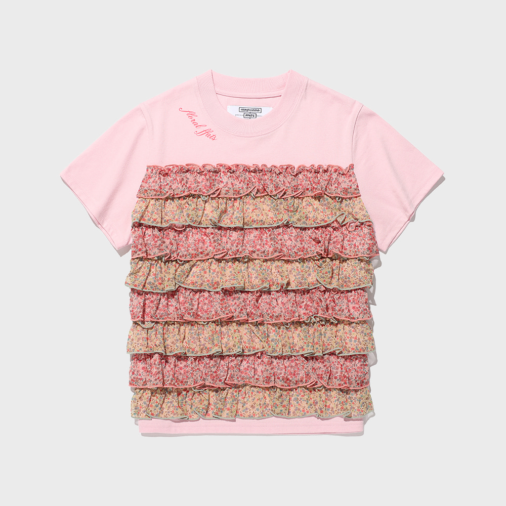 ffats flower frill tee[pink]
