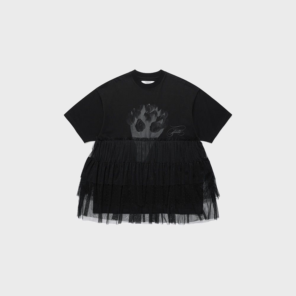 ffats tulle dress big big tee[black]