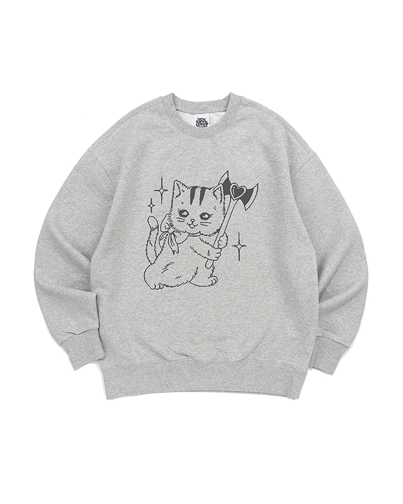 KILLING TIME CAT HOOD ZIP-UP (MELANGE) | ファッション通販 KILLING TIME CAT HOOD ZIP-UP (MELANGE) | ファッション通販