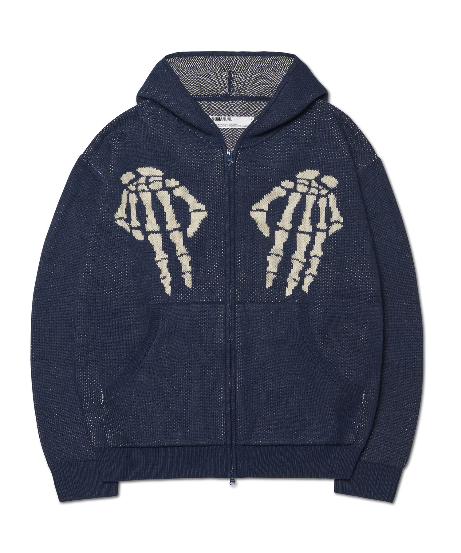 韓国発!【NOMANUAL】 COWICHAN HOODED ZIP-UP COWICHAN HOODED ZIP-UP - NAVY | ファッション通販サイト NUGU