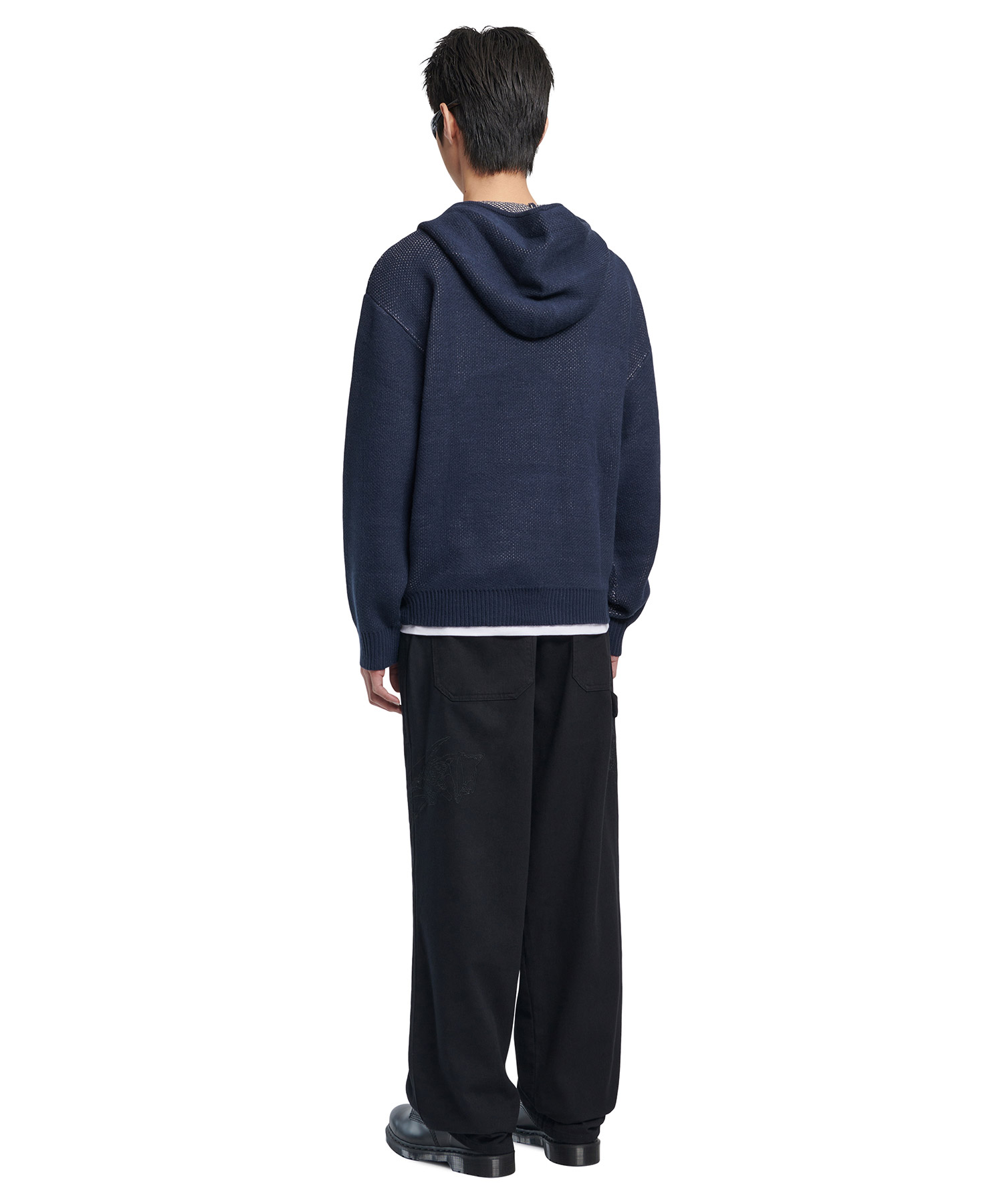 NM SKULL HAND COWICHAN HOODED ZIP-UP - NAVY | ファッション通販