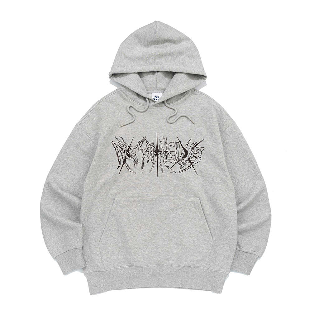 ★SATUR★Applique Logo Cashmere Blend Hood Knit★ Applique Logo Cashmere Blend Hood Knit - Melange Gray