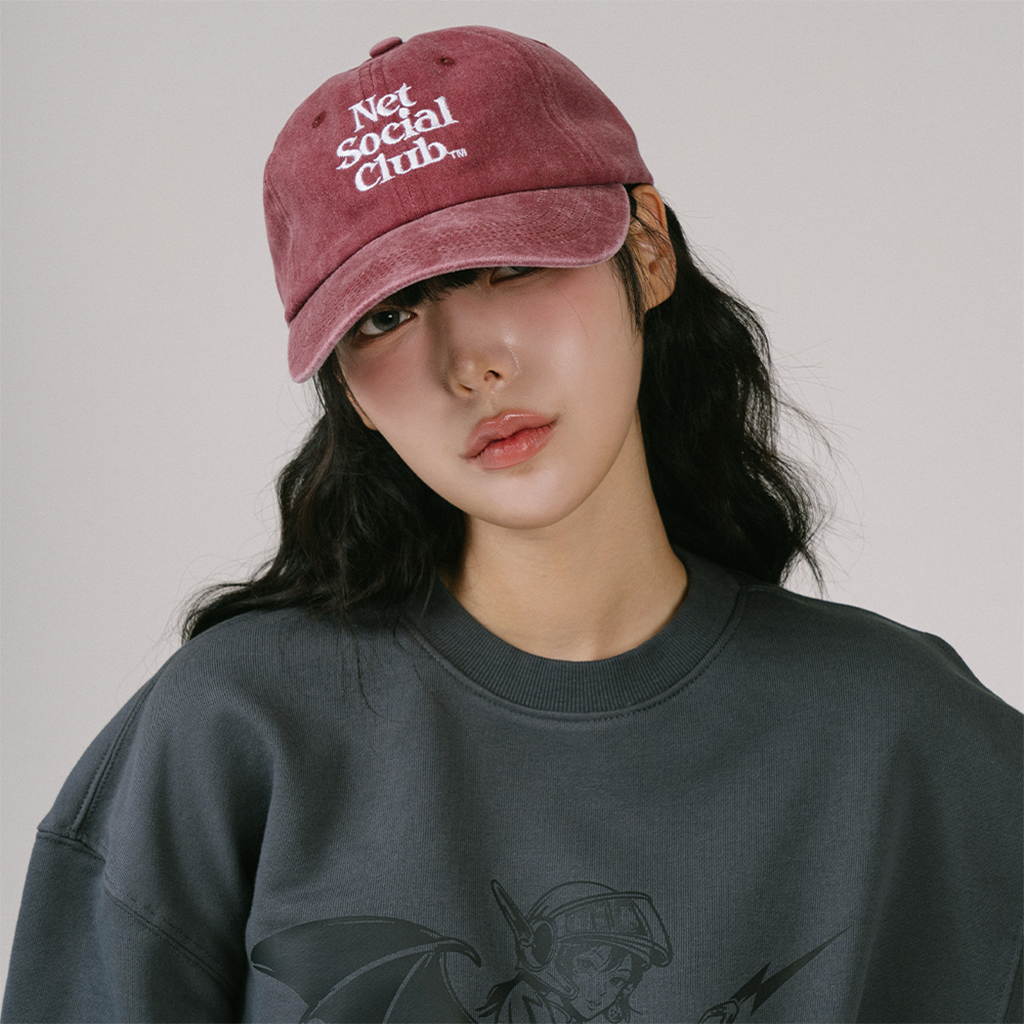 OG LOGO PEACH PIGMENT CAP (BURGUNDY)