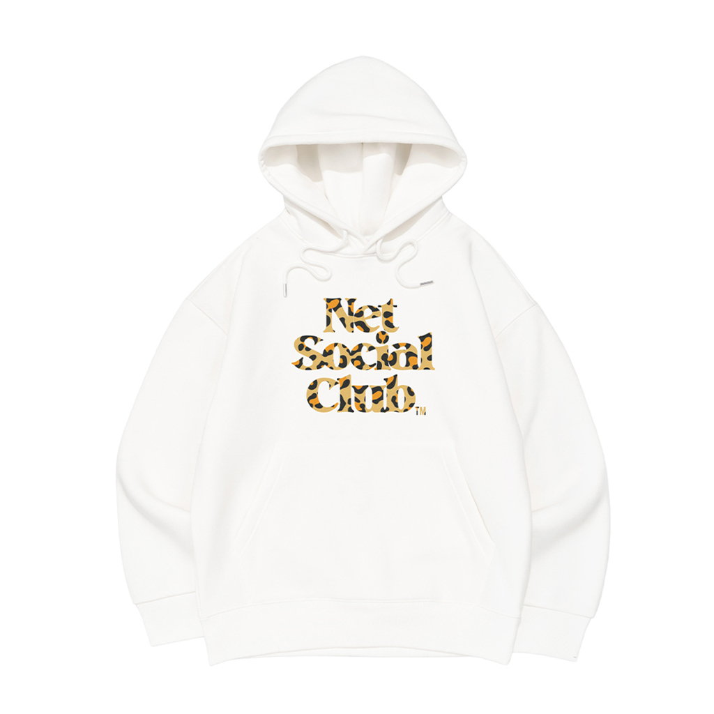 LEOPARD LOGO BRUSHED HOOD TEE (IVORY)