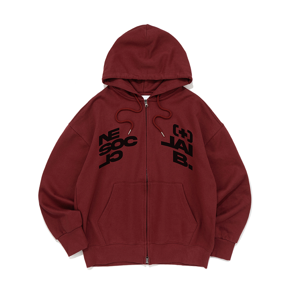 ccc. バーガンディ NET DIVIDE HOOD ZIP-UP (BURGUNDY) | ファッション通販サイト NUGU