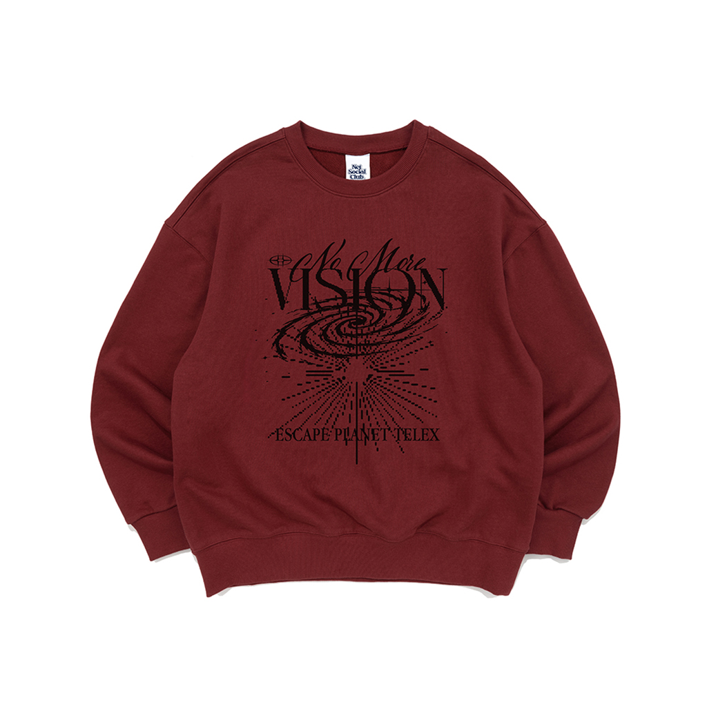NO MORE VISION SWEATSHIRTS (BURGUNDY)