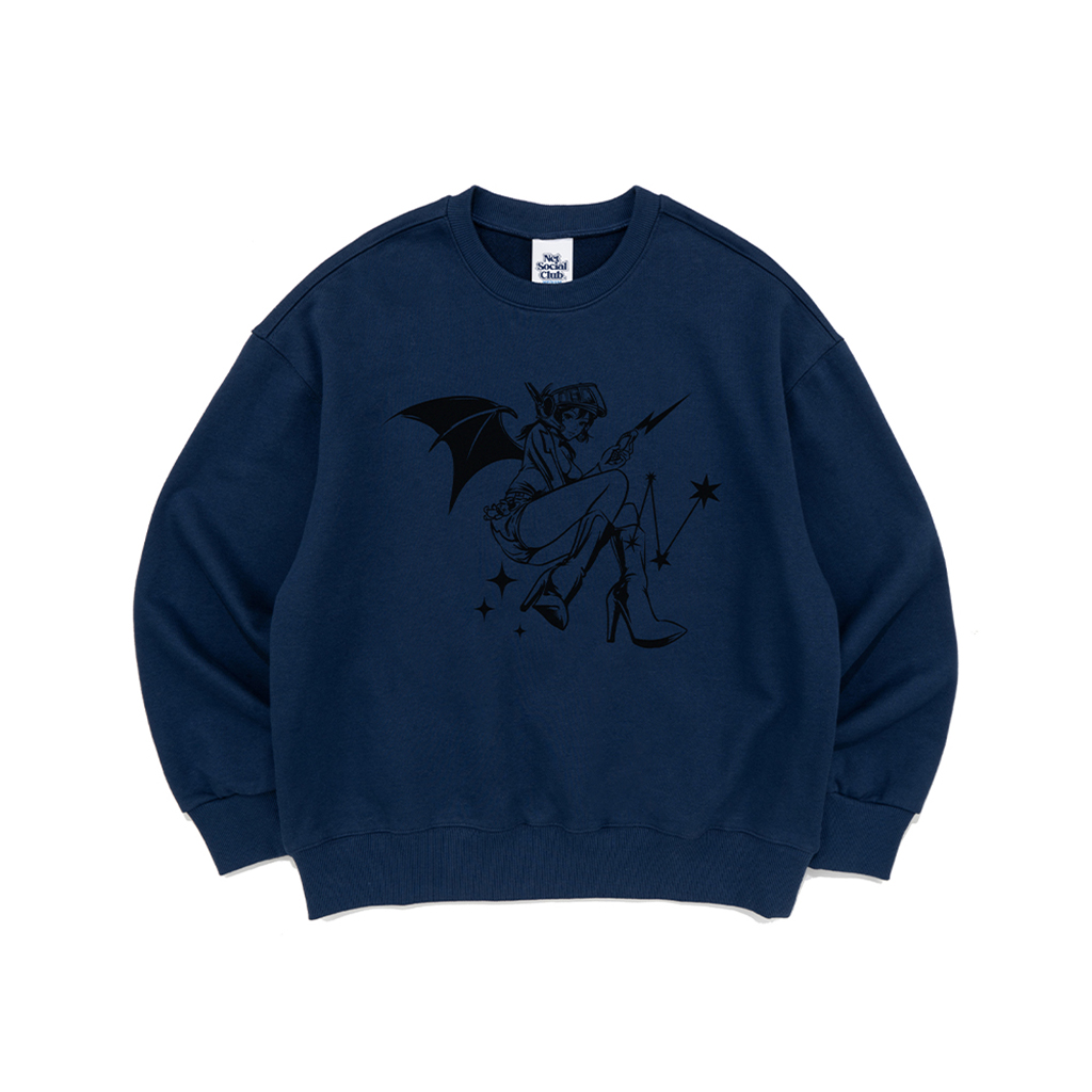 COSTUME PLAY GIRL SWEATSHIRTS (DARK BLUE)