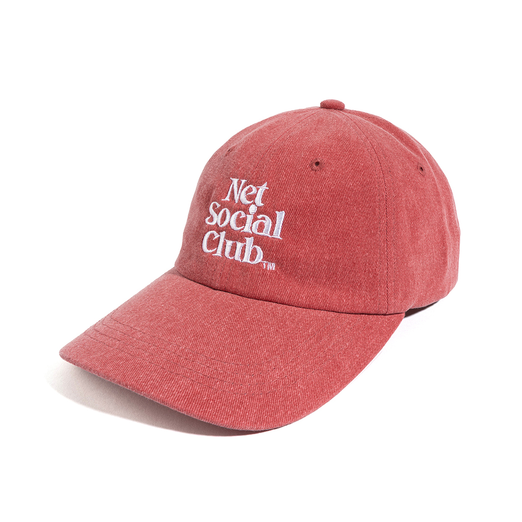 NET SOCIAL CLUB PIGMENT CAP (RED)