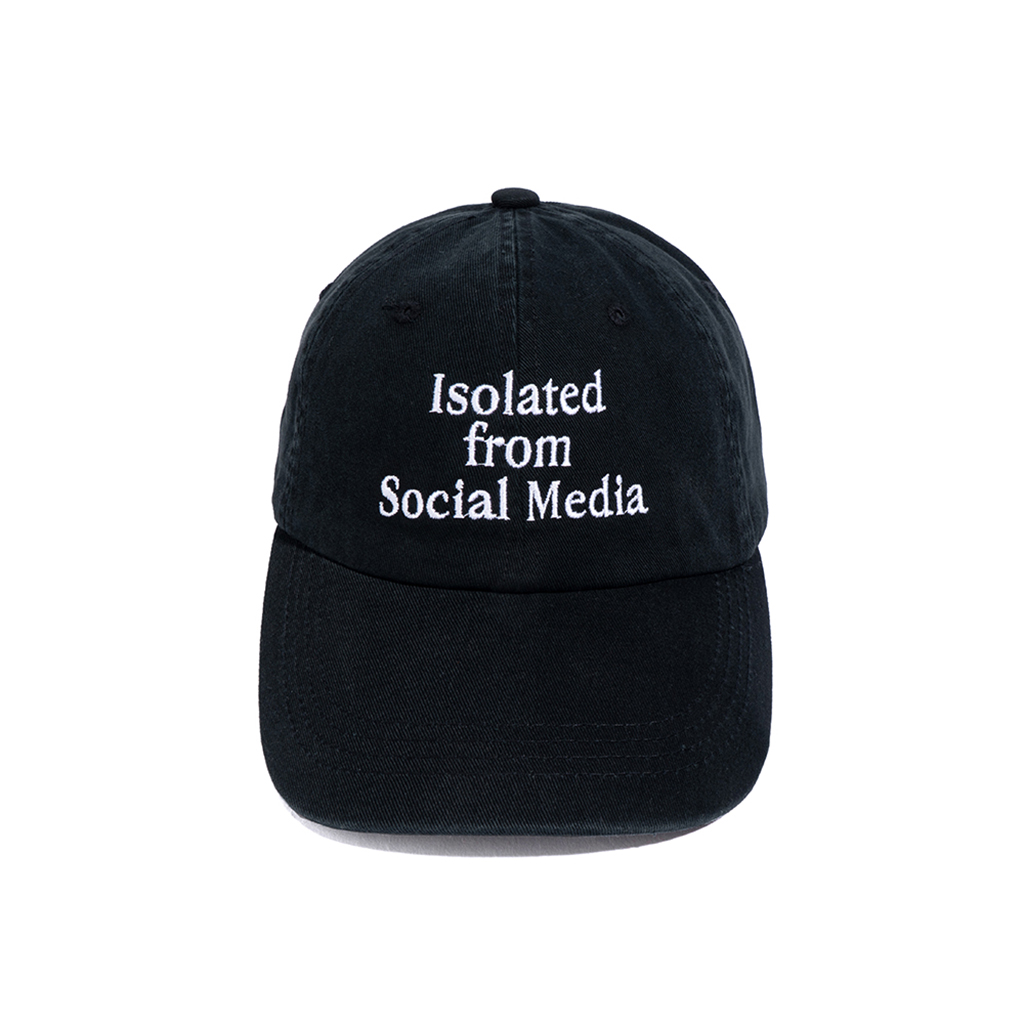 ISOLATED WASHED CAP (BLACK)