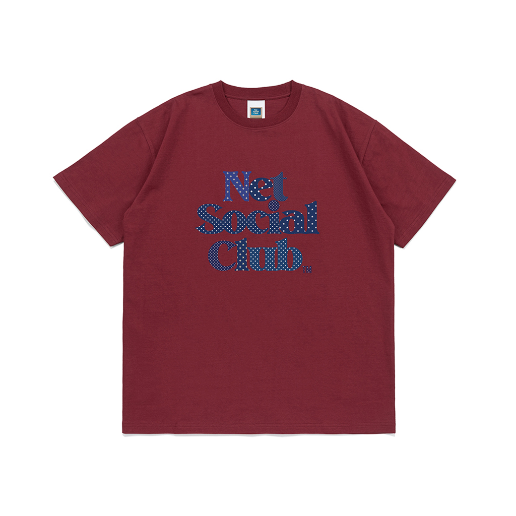 OG POLKA DOT LOGO TEE (BURGUNDY)