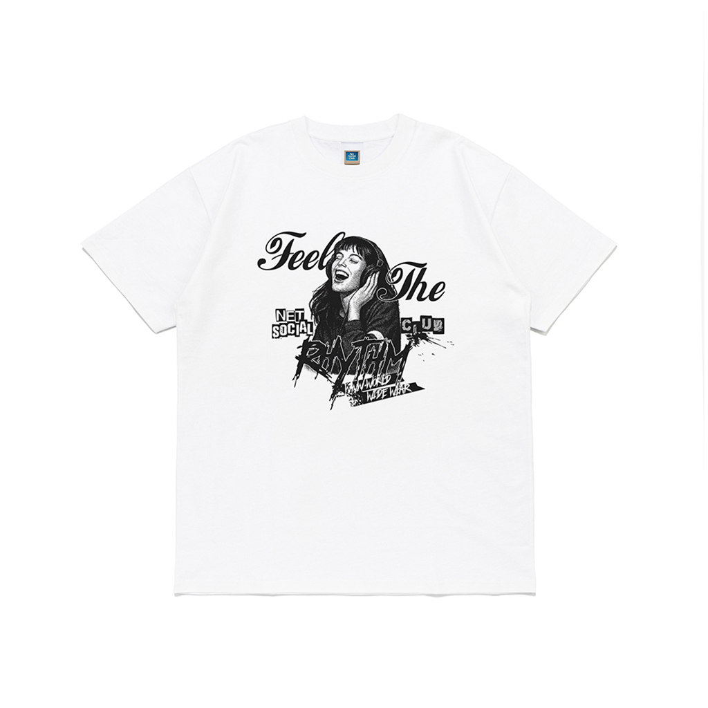 FEEL THE RHYTHM TEE (WHITE)