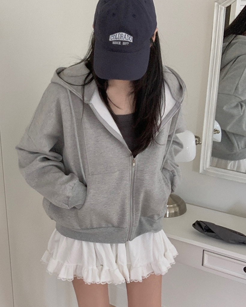 オーバーサイズスリットフード付きパーカー | ファッション通販