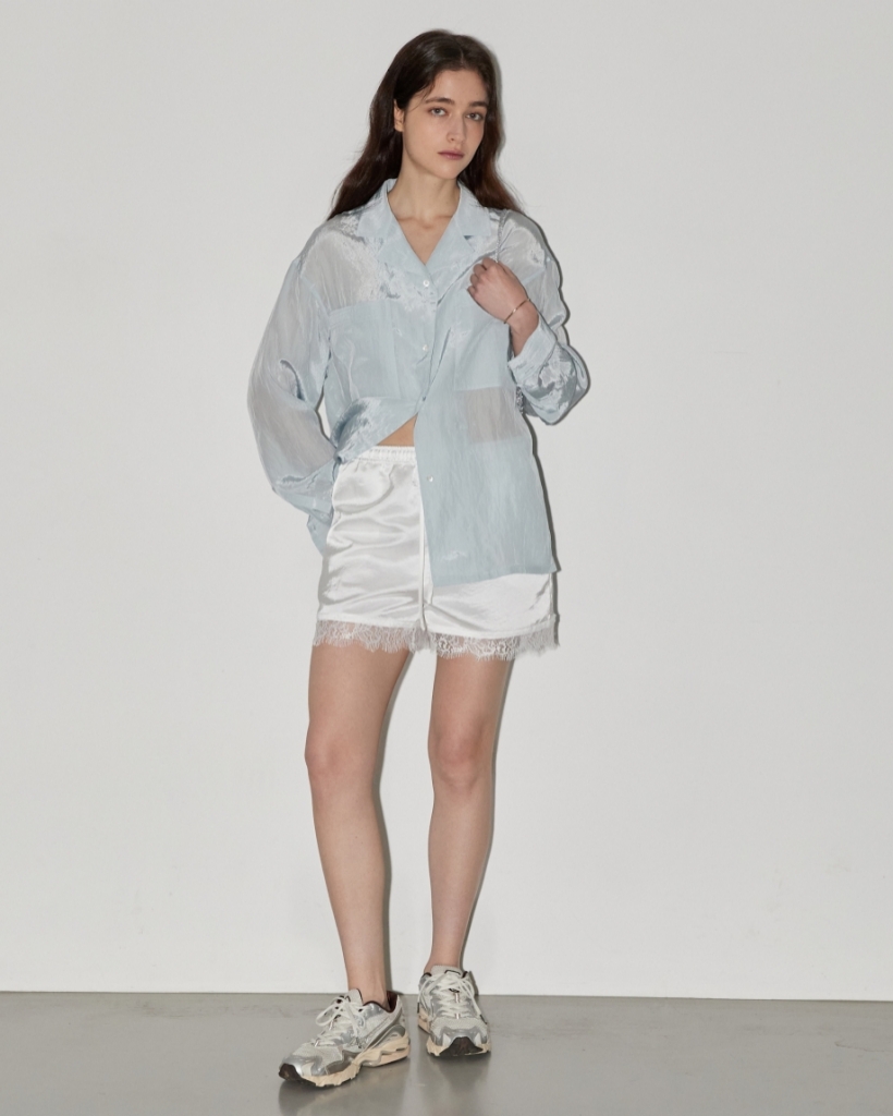 GLOW OPEN COLLAR SHIRT - BLUE | ファッション通販サイト NUGU